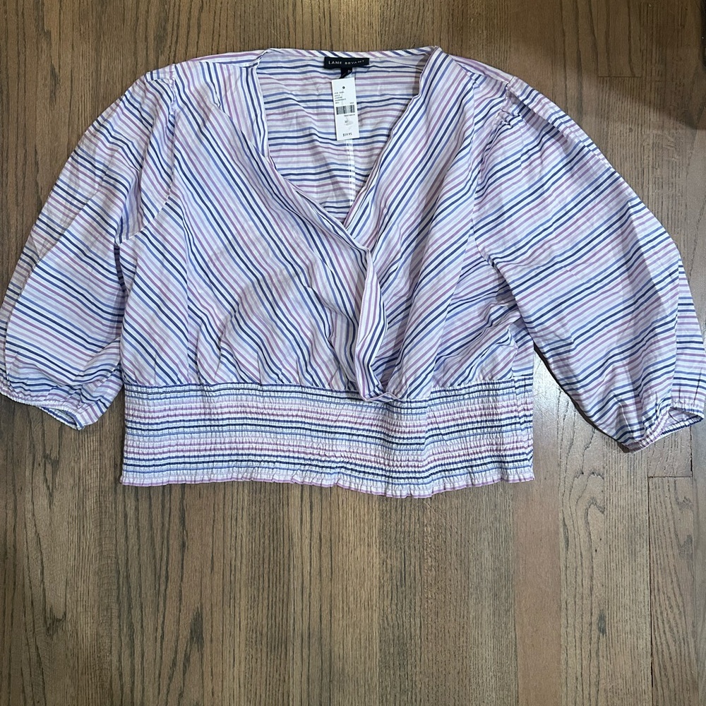 NEW Lane Bryant Faux Wrap Blouse-Size 20